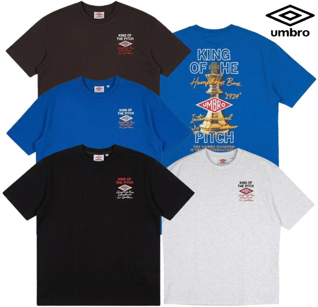 [엄브로] 26SS 매장판 남녀공용 HBL 킹 오브 더 피치 반팔 티셔츠 UR121CRS24