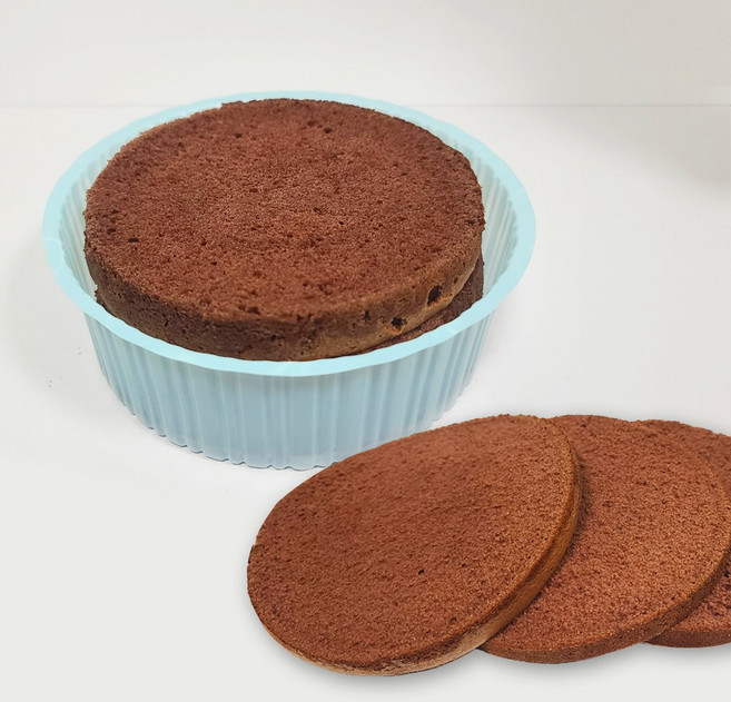 [미나미제과] 초코케익시트 달콤하고 부드러운 초코 케익 시트 1호 (14cm) 3단 슬라이스, 1개, 180g