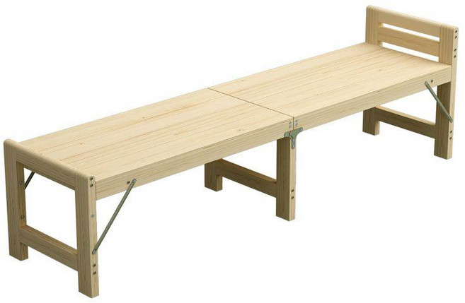 접이식 확장형 맞춤 한정 실목 아동용 침대 프레임 대형 원목, 100x180 (지정한 높이) 업그레이드된 모델은 흔들