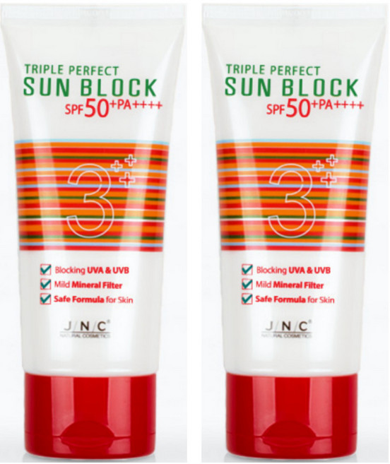 JNC 트리플퍼펙트 선블록, 70ml, 2개