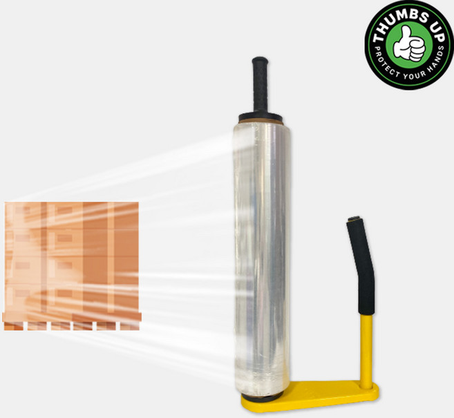 엄지척 수동 랩핑기 파렛트 비닐 포장 핸드 밀크런 쿠팡 래핑 풀필먼트 로켓그로스 스트레치필름 물류센터, 1개