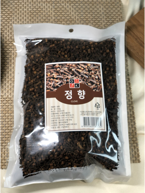 [쉐프 추천] 특A급 천연 정향 클로브 홀 향신료 왕도매 clove 햇 말린 정향 대용량, 1개, 500g