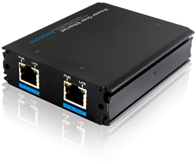 산업용 1:2 POE 300M거리연장기 POE거리연장 10 100Mbps NEXT-POE202EX, 1개