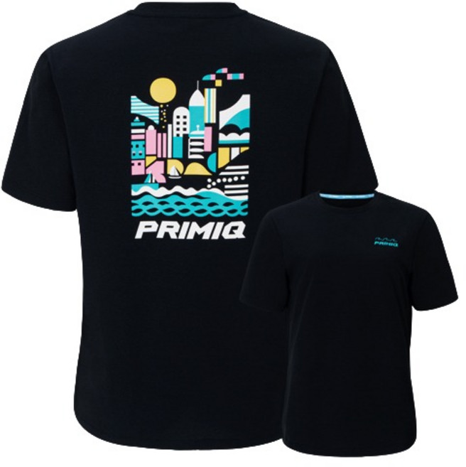 프리미크 시티투어블랙 HCT25209U 코튼라이크 배드민턴 테니스 스쿼시 탁구 의류 학생 배드민턴복 커플배드민턴 용산스포츠 용스