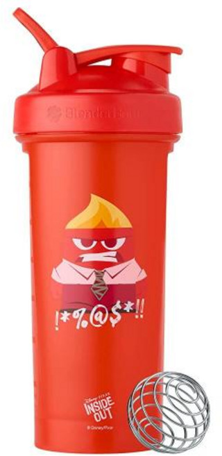 마블 X 블랜더보틀 BlenderBottle 클래식 V2 쉐이커 병 스포츠 보틀 828ml 워리어 킹, 픽사, 인사이드 아웃, 1개