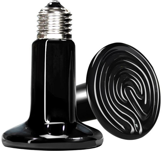 세라믹 난방 전구 온열등 보온등 양계장 램프 병아리 미니 직경 45mm 25W, 미니 직경 45mm 100W