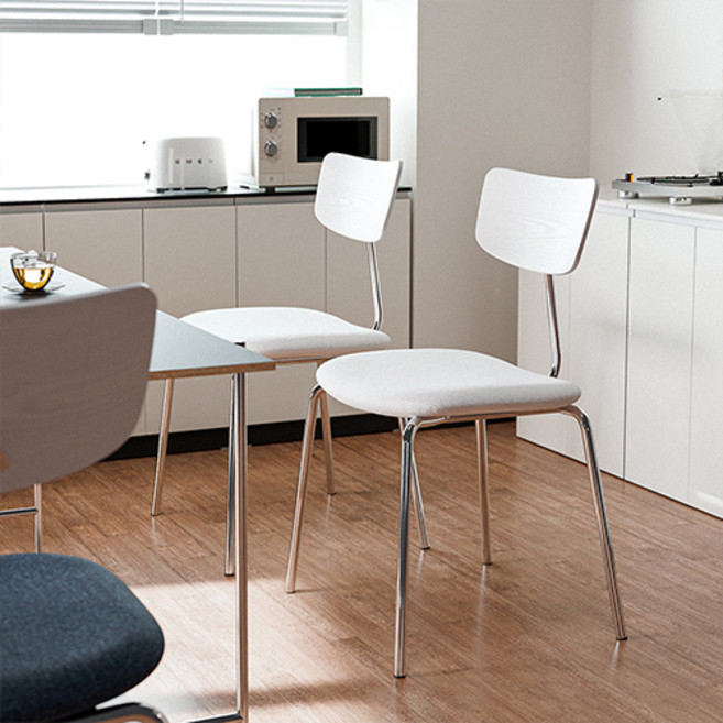 16피스 1+1 YGC 카페 인테리어 식탁의자, 화이트, 2개