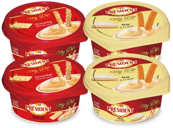 프레지덩 마이 딥 (구성 에멘탈 125g 2P+ 브리 125g 2P), 4개