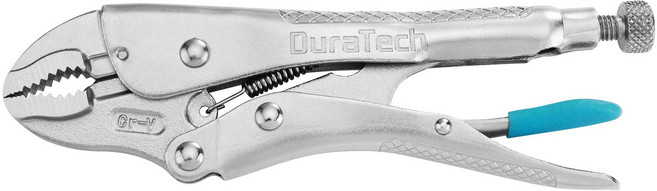 Duratech 178mm 커브드 락킹 바이스 플라이어 자동차 수리 배관 목공 작업용 가정DIY, 1개