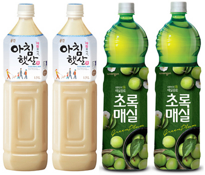 [마시자몰] 웅진 종합음료 1.5L 아침햇살 + 초록매실 2개씩