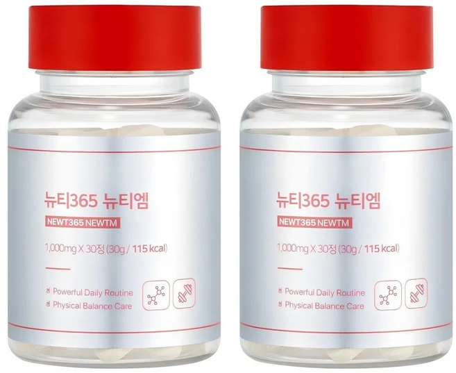 뉴티엠 뉴티365 근합성 아미노산 류신 근육 단백질 합성, 30정, 2개 - 쿠팡