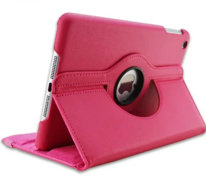 iPad 9.7 5th 6th 케이스 Air 11 2 3 4 5 10.9 용 회전 스탠드 커버 7th 8th 9th 10th Generation Pro, 03 iPad Mini 4 5 7.9in, 01 Rose Red