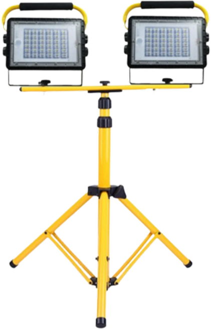 금동상사 LED 충전식 야외 캠핑 차박 공연 랜턴 풋살장 운동장 버스킹 작업등 투광기 150W 투광기2 거치대1, 1세트