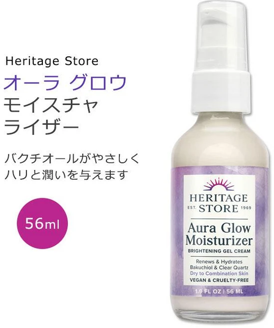 Heritage Store 헤리티지스토어 아우라 글로우 모이스처라이저, 2개, 56ml - 쿠팡
