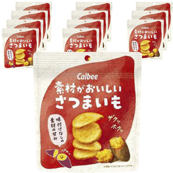 가루비 재료가 맛있는 고구마 과자, 12개