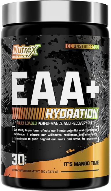 뉴트렉스리서치 EAA + 하이드레이션 잇츠 망고 타임, 1개, 390g - 쿠팡