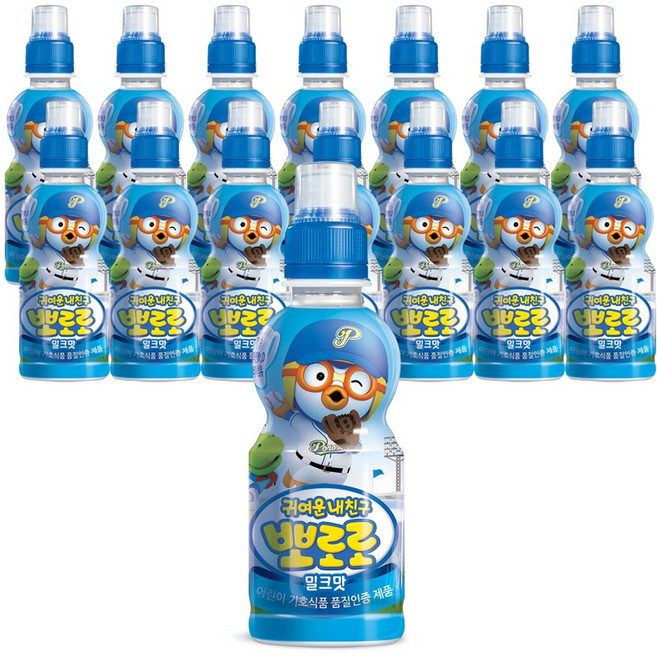 뽀로로 귀여운 내친구 어린이 음료 235 ml, 235ml, 15개