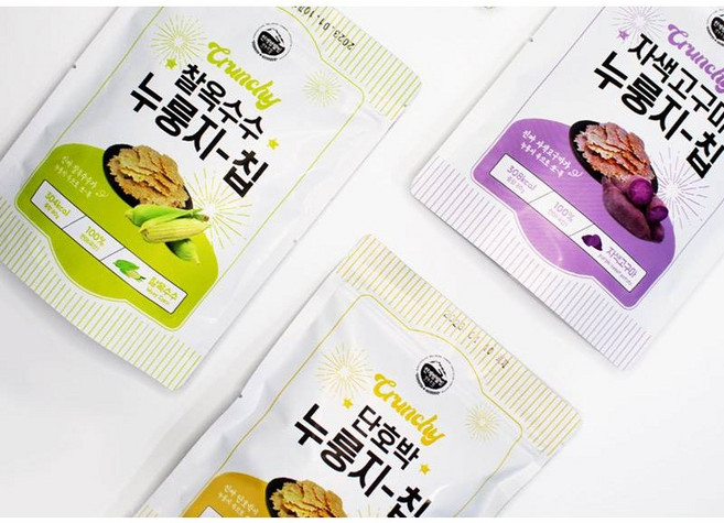 한계령웰빙 단호박 자색고구마 옥수수 누룽지 포켓 바삭 얇은 수제 누룽지 칩 스낵 과자 당뇨간식 누렁지, 1개