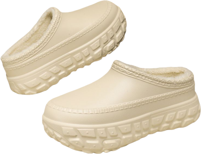 Makone 남여공용 가을 겨울 미끄럼 방지 방수 방한 주방화 기모 슬리퍼