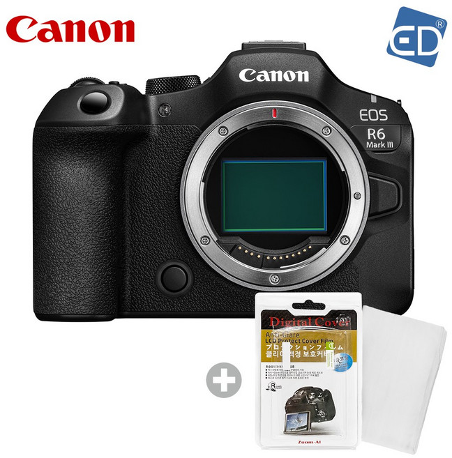 [캐논정품] EOS R6 Mark III / EOS R6M3 바디 미러리스 카메라 +액정필름+포켓융 /ED