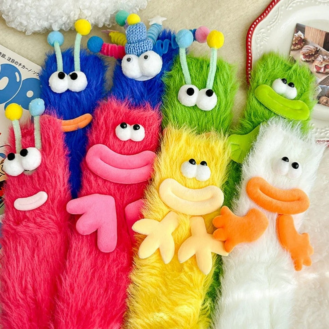 웃긴 캐릭터 무압박 앙고라ST 수면양말 색상선택