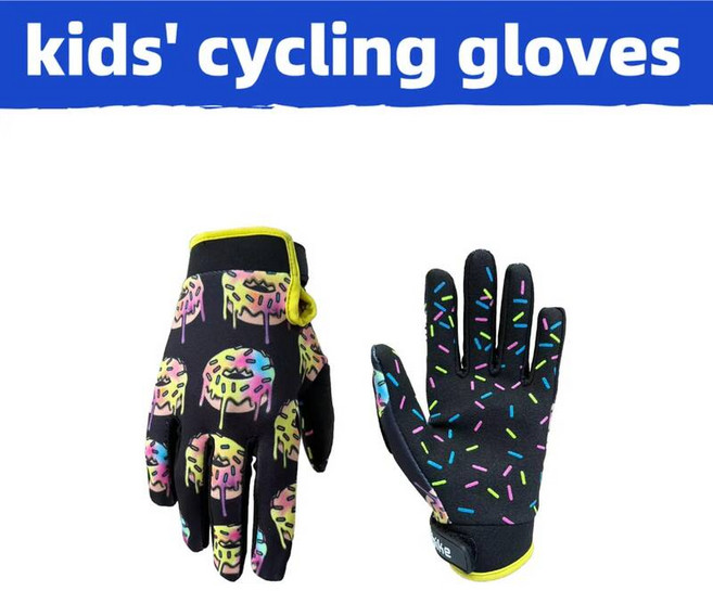 ETBIKE 어린이용 사이클링 장갑 통기성이 좋으며 410세 남아 및 여아에게 적합하며 자, 01. 2XS (5~7세), 01. 중국 본토, 01. 검정색