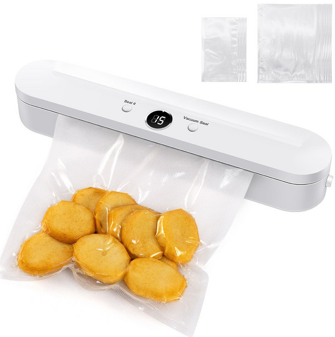 뉴스타 스마트 가정용 진공포장기 원터치 진공 밀봉 음식압축기, 진공포장기+10비닐백