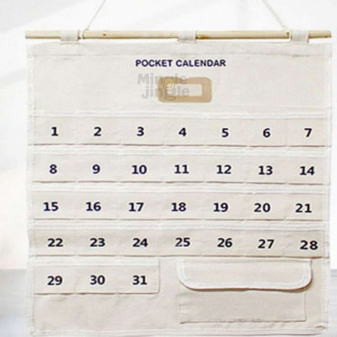 LM6 벽걸이 용돈 달력 한달약달력, E패브릭 용돈달력