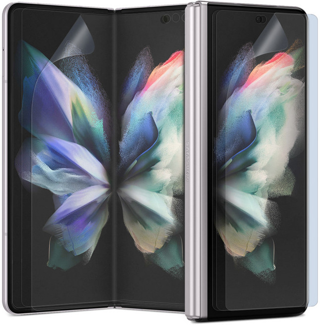 다이아큐브 갤럭시 Z폴드 무광택 매트 지문방지 블루라이트 차단 전면액정 3매+내부액정 3매 가이드핀 간편부착, 3세트