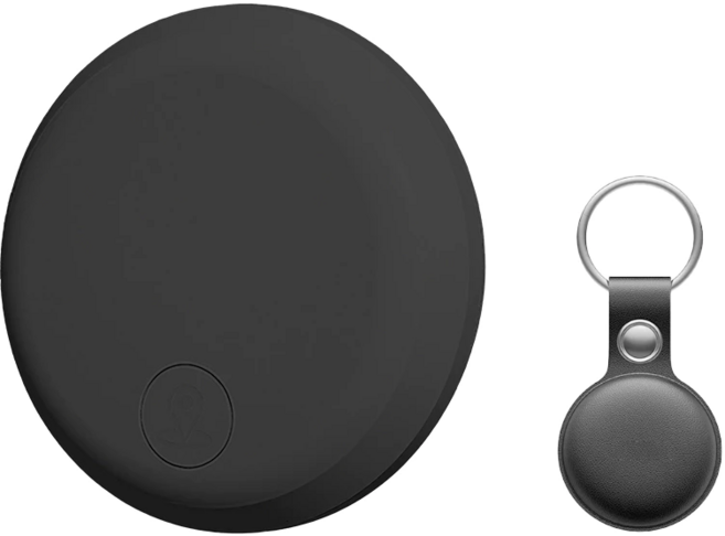 眾祥鑫 藍牙定位器 追蹤器, 高級黑｜送專屬皮套,蘋果專用, 1個