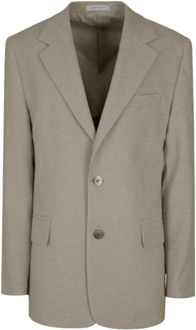 리버클래시 LIS24809 베이지 릴렉스핏 투버튼 자켓