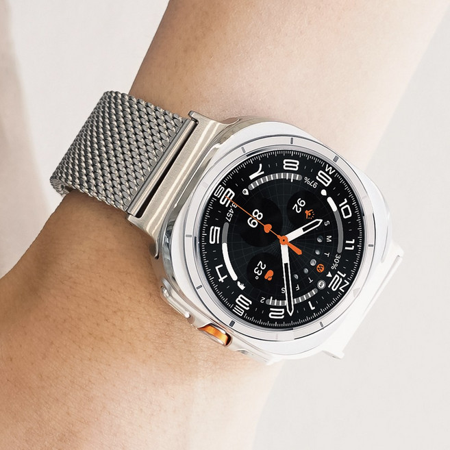 빌틴 갤럭시워치 울트라 메탈 마그네틱 스트랩, 내추럴 실버, 1개