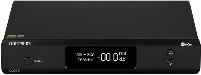 TOPPING D90SE MQA Decoder HI-Res Audio Fully Balanced DAC ES9038Pro Bluetooth DSD512 PCM768 Remote C, 1) Black D90SE, 1개