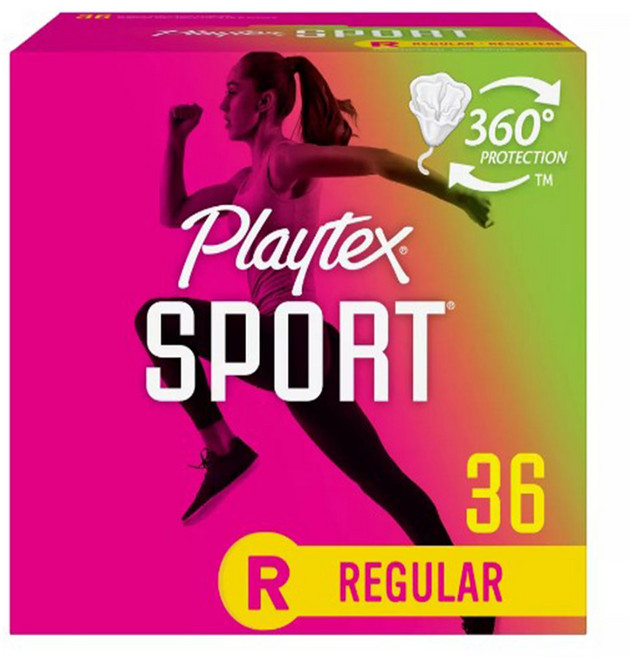 PLAYTEX 스포츠 레귤러 36 탐폰, 1개