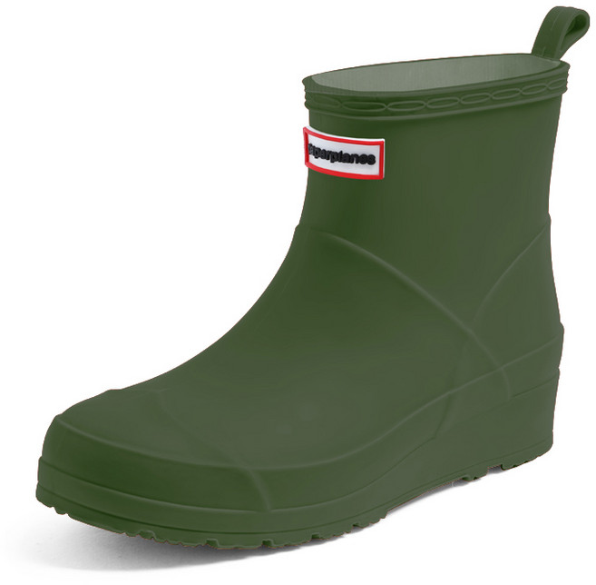 페이퍼플레인 패션 숏 방수 여성 레인 부츠 PP1400