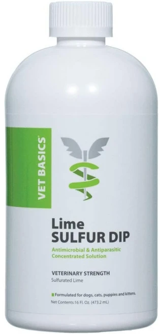 Vet Basics Lime Sulfur Dip 라임 유황 딥 강아지 고양이 말 473ml, 1개 - 쿠팡