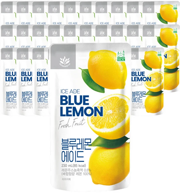 발란스그로우 블루레몬 에이드, 30개, 230ml - 쿠팡