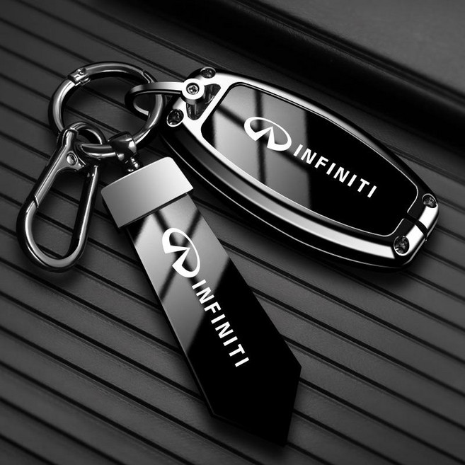 인피니티 QX50 QX60 QX50L 키케이스 자동차 키커버, 기본 모델명/품번, A 그라데이션 실버+A10 버클