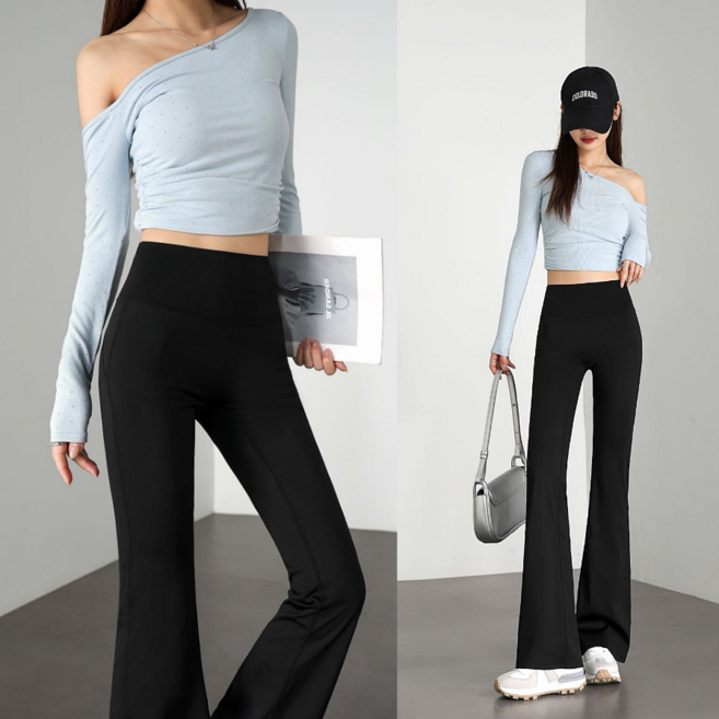 미사813 여성 부츠컷 레깅스 요가 필라테스 러닝 헬스 스포츠 운동복 바지