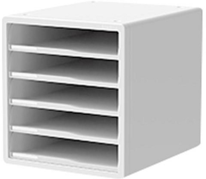 시스맥스 시스템 오픈형 서류함 파일 캐비닛 5단 화이트, 1개