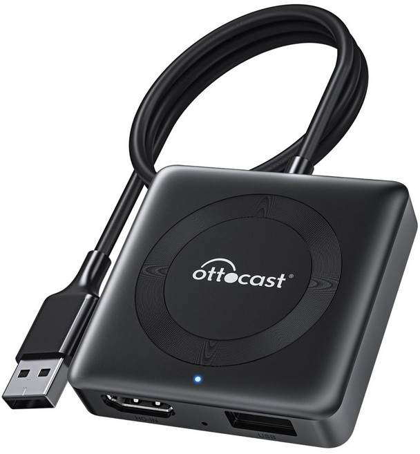 오토캐스트 무선 미러링 카플레이 앤 안드로이드 오토 TV스틱 HDMI 전용 어댑터 CAR TV MATE 4, 1GB