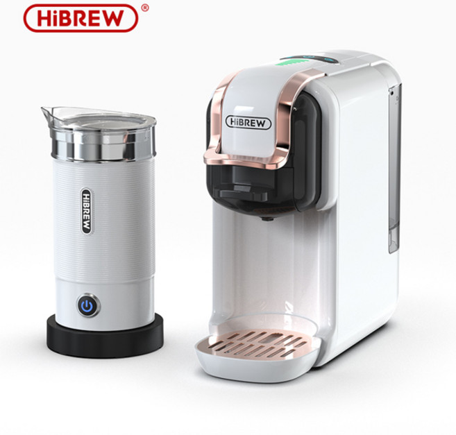 HiBREW 멀티 캡슐 커피 머신 핫콜드 DG 카푸치노 Nes 소형 캡슐 ESE 포드 그라운드 커피 카페테리아 5 인 1 20Bar H2B, 03 H2B M1A WH_01 _02 미국