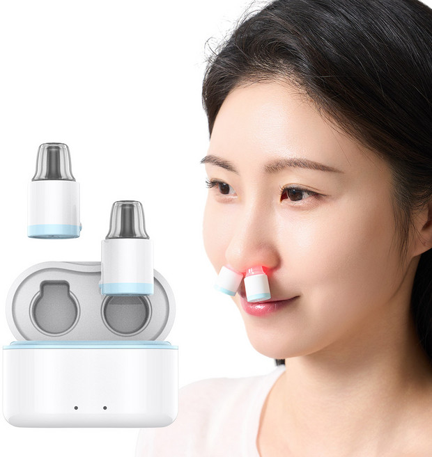 길병원 임상 검증 노즈굿 3분 무선 알레르기 비염 개선 비염치료 의료기기, 1개