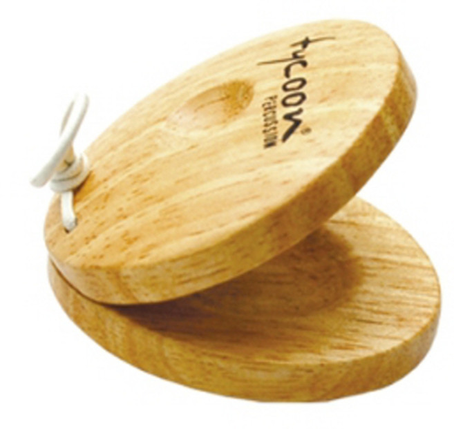 타이쿤 Tycoon 고급나무 우드 캐스터네츠 연주 실기용 보컬 뮤지션 효과음용 TNT, 1개