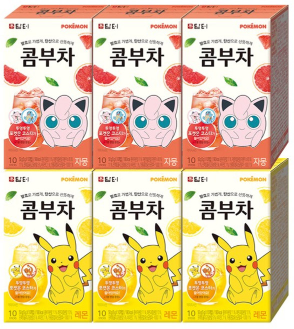 담터 콤부차 자몽 30T +레몬 30T (60T), 30개입