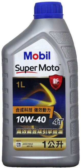 易油網 MOBIL SUPER 機車用機油 合成機油 台灣, 1個, MOTO 10W40 1L
