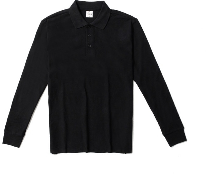 【CY 創悅設計】亞規全棉長袖POLO衫 PL01 - 工作上衣、團體服、制服 - S-5XL, 黑色 01,3L, 1個