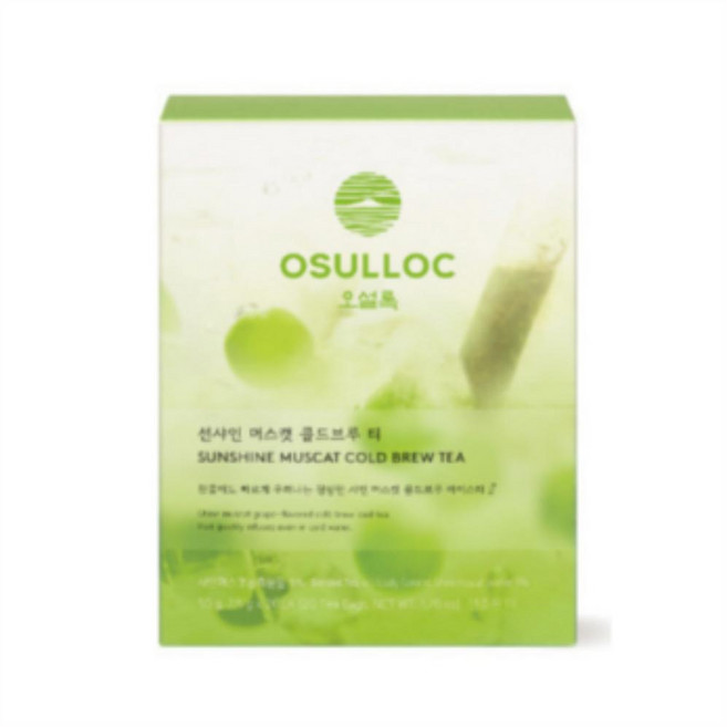 오설록 선샤인 머스캣 콜드브루 티, 2.5g, 20개입, 16개