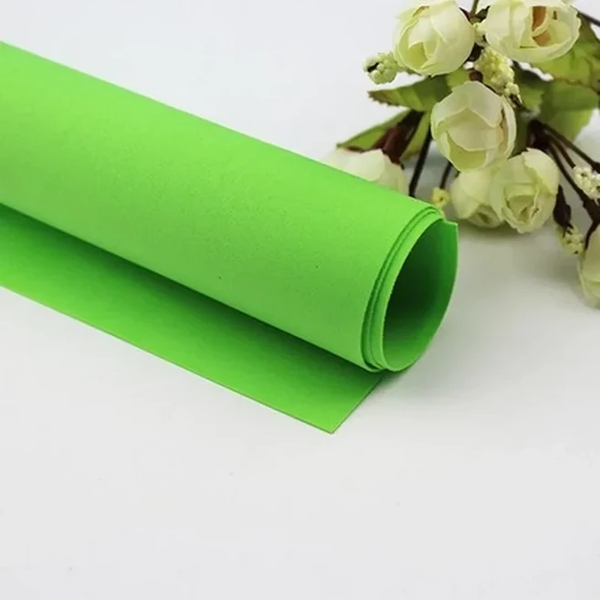 10pcs 거품 종이 시트 DIY Foamiran 50*50cm 유치원 장식 NeedLework 공예 접기, 01 CHINA, 05 Light Green x10