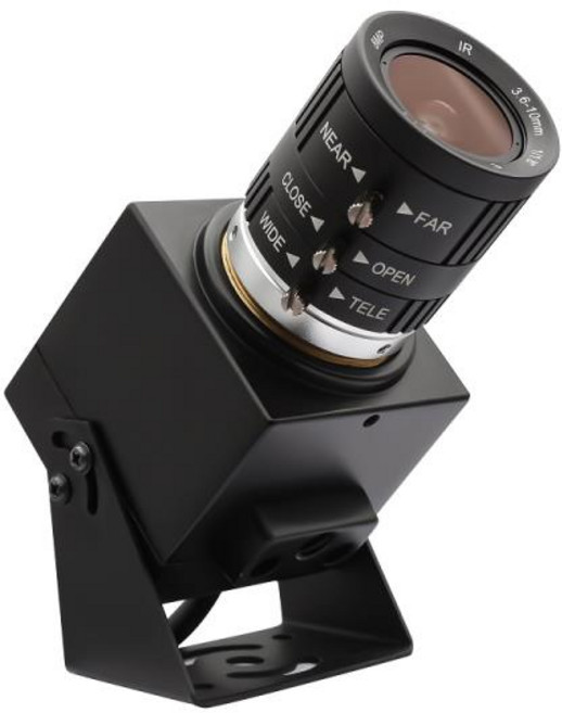 ELP 웹캠 가변 초점 렌즈 UVC 미니 IMX586 4K 30fps USB 카메라 윈도우 안드로이드 맥 리눅스 젯슨, 04 3.6-10mm lens, 1개